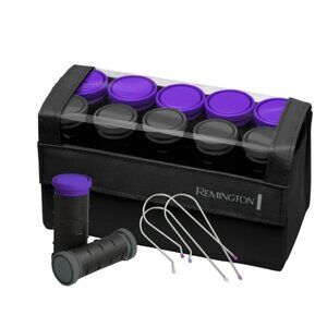 Remington Travel Size Professional 1.25" Compact Ceramic Hot Hair Rollers, 10 pc